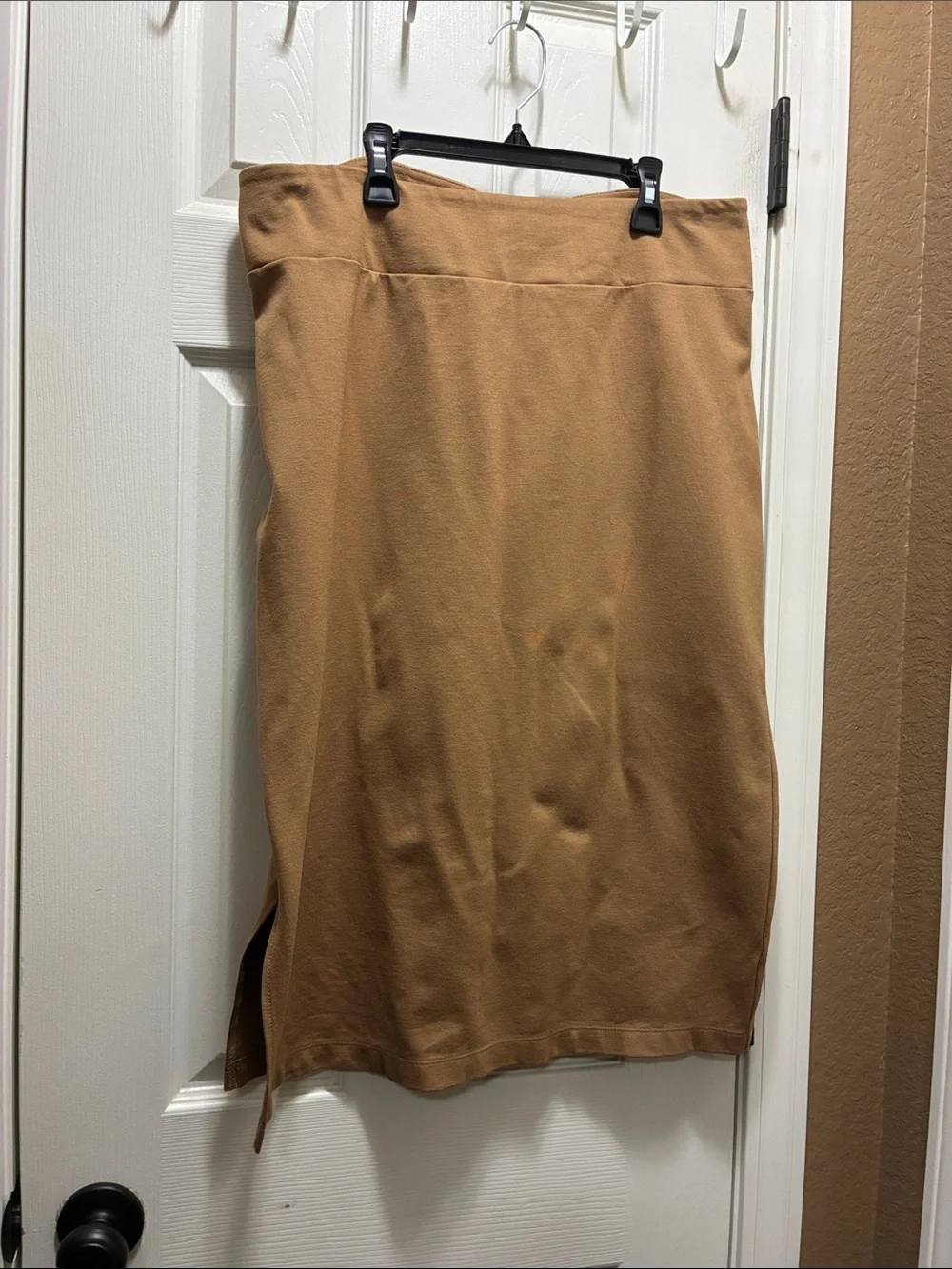 Nine West High-Rise Camel Midi Pencil Skirt